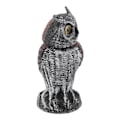 Miniatyrbild 6 av 8: Owl Decoy Plastrandig Liten Skakbar Vattentät Levande Form Fake Owl Fågelskrämmor för innergårdar Utomhusgräsmattor