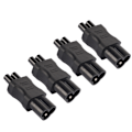 Miniatyrbild 3 av 8: 4st IEC320 C6 till IEC320 C5 power IEC320 C6 till C5 power Adapter Kontaktomvandlare för bärbar dator