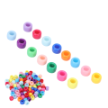 Miniatyrbillede 5 af 8: 100 stk skægperler Enkelt design Perfekt størrelse blank tekstur Holdbare lette hårperler til gør-det-selv-projekt