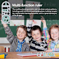 Miniatyrbillede 4 af 5: Geometrisk lineal, Multifunktionel lineal, Kreative matematiske læremidler Geometrisk tegne lineal, Tegne linealer og skabeloner, Matematik geometri lineal tegning