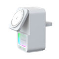 Pikkukuva 3 / 5: 15W 5 in 1 Laturi Magneettiset Yövalot Bluetooth-kaiutin Valkoinen