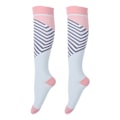 Miniatyrbillede 2 af 8: Compression Running Sleeve Stretch Marathon Ride Farve Strømper til Joggere Atleter Pink Blå L/XL
