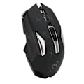 Miniatyrbilde 7 av 8: Trådløs mus 2.4G trådløs ergonomisk design 3 DPI sklisikker rulle USB oppladbar spillmus for PC bærbar datamaskin svart