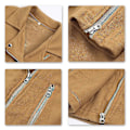 Miniatyrbillede 4 af 4: Retro Slim Fit Khaki Dame Punk Jakke