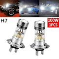 Pikkukuva 2 / 5: 5 x Mini Auto Car LED Sumuvalopolttimo DRL Muunnossarja Hi/Lo Kaukovalo H7 8000k--