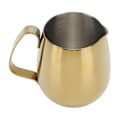 Miniatyrbilde 5 av 8: Kaffe Melk Kopp Rustfritt Stål Melkeskummer Mugg Cappuccino Latte Art Melk Mugg Gull 350ml