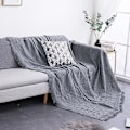 Miniatyrbillede 2 af 5: Grå Sofa Betræk Vaskbar Sofa Beskytter til Hunde Geometrisk Vævet Stof 35,4\"x70,9\"