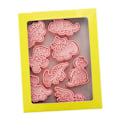 Miniatyrbillede 2 af 8: Dinosaur Cookie Form Sød Mad Grade Plastik 3D Dyr Bage Cutter til Kiks Kager Desserter Håndværk