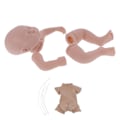 Miniatyrbild 6 av 8: 19 tums simulerad omålad Reborn docka kit silikon oavslutad babydocka mögel delar set