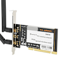 Miniatyrbillede 3 af 8: PCI Desktop Adapter 300Mbps 802.11b g n Trådløst WiFi netværkskort 2 antenner AR9223