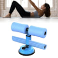 Miniatyrbild 5 av 8: Sit Up Bar Golv Metall Dubbel Stång Bärbar Sit Up Assistent Enhet med Sugkopp för Fitness Träning Bukmuskler Helkroppsträning Himmelblå