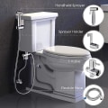 Miniatyrbilde 3 av 5: Bærbart håndholdt bidet-sprøytesett i rustfritt stål