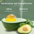 Miniatyrbild 4 av 5: 320ml Tyst Avokadoformad Luftfuktare Med Nattlampa, USB Skrivbordsluftfuktare Utan Vatten, Automatisk Avstängning, För Hem, Barnrum, Kontor, Resor