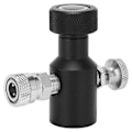 Pikkukuva 2 / 8: G1/2-14 CO2 täyttöadapterin liitin Musta sooda ASA vapautusventtiili 8mm naaras pikaliittimellä