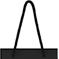 Miniatyrbillede 3 af 5: 10 flaskeposer gaveposer til vin, prosecco og champagne 40 x 12 x 9 cm - silhuet