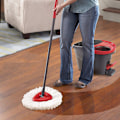 Miniatyrbilde 4 av 8: Trekantet fibermopp klut Moppehodet tilbehør Tilbehør Passer for O Cedar (4 stk)