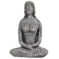 Miniatyrbilde 1 av 8: Yoga Pose Statue Syntetisk Harpiks Enkelt Rustikk Meditasjonsfigur for Hjemmedekorasjon Ornament Yoga Studios GaveGrå