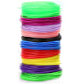 Miniatyrbillede 2 af 8: 20 ruller 3D Pen Filament PLA 10,9yd Længde Assorterede Farver Udjævning Sikker 3D Pen Filament Refills til udskiftning