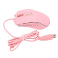 Miniatyrbilde 5 av 8: Gamingmus USB2.0 4 justerbar DPI RGB bakgrunnsbelyst ergonomisk design optisk sensor bærbar mus for spillkontor Hjem Rosa