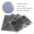 Miniatyrbilde 3 av 5: DIY-kortlaging Scrapbooking Paper Craft Tool - Sett med 4 plastpregemapper