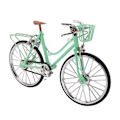 Miniatyrbillede 7 af 8: Mini cykelmodel simulering baseret design holdbar legering lysegrøn iøjnefaldende flot indretning cykel legetøj