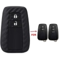 Miniatyrbild 2 av 4: Kolfiber 2-knapps case för Toyota CHR , C-HR, Camry, Prius och Prado Keyless Remote