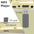 Pikkukuva 3 / 5: PR11 Kannettava Radio Kultainen Radio, FM AM Akku- ja Verkkovirtaradio, MP3, Kaiutin, Tukee TF-korttia/USB:tä, Taskulamppu, Sopii Selviytymiseen, Kylpyhuoneeseen, Matkustamiseen ja O