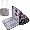 Miniatyrbilde 3 av 5: Multifunksjonell Elektronikkveske Vanntett Bærbar Kabelveske for Nettbrett, Ekstern Harddisk, Lader, Kabler, Ting, Adaptere, Minnekort, USB-kabel