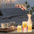 Miniatyrbilde 5 av 5: Batteridrevne Lys Varme Hvite Flammeløse Søylelys LED Lys