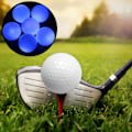 Miniatyrbilde 4 av 8: 6 STK syntetisk gummi LED lysende golfball lys attraktiv for natttrening på dagtid Blå
