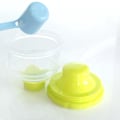 Miniatyrbilde 3 av 5: Stable melkepulverdispenser for baby, sølsikker snacksbeholder, BPA-fri, 3 lag