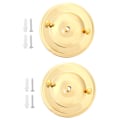 Miniatyrbillede 1 af 8: 2 stk. Jern Loftslampe Baldakin Krog Lysekrone Pladeholder Dekoration DIY Montering Tilbehør Guld