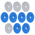 Miniatyrbillede 7 af 8: 10 stk 3 tommer slibeskiver puder pudsning polering diamant til marmor beton sten 50 mesh