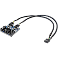 Pikkukuva 1 / 4: Emolevyn USB 2.0 9-nastainen liitin 1-4 laajennushubijakaja-adapteri