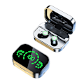 Miniatyrbillede 5 af 5: Trådløse Sport Bluetooth-øretelefoner med opladningsetui - Vandtætte, støjreducerende mikrofon, Bluetooth 5.3 - til iOS og Android
