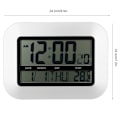 Miniatyrbild 7 av 8: Hushålls multifunktionell modern digital klocka elektronisk termometer med kalenderdisplay