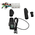 Miniatyrbilde 5 av 8: 36V 48V 350W 13A Elektrisk sykkelkontroller med LCD-skjerm 128DX Halvt vri gassgrep for sykkel