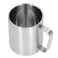 Miniatyrbillede 7 af 8: Rustfrit Stålkop 300ml Kapacitet Dobbelt Lag Ergonomisk Design Tekstur Med Håndtag Kaffe Krus