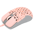 Miniatyrbillede 6 af 8: Mus med justerbar DPI-hastighed RGB-baggrundsbelysning ergonomisk bikube-skal letvægts gaming-mus pink