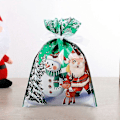 Miniatyrbilde 5 av 5: 10x Juleposer Gjenbrukbare Store Julegaveposer Snøring Gaveinnpakning Grønn 24*32cm
