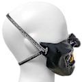 Miniatyrbilde 2 av 5: Ghost Maske Fra Tsushima Jin Sakai Cosplay Halv2-ansikt Resin Samurai Kriger Zekai