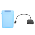 Pikkukuva 3 / 8: Kovakeaselevyn sovitinkaapelin HDD/SSD-muunninjohto virtalähteellä ja kotelolla EU-pistoke 100-240V sininen