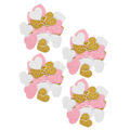 Miniatyrbillede 8 af 8: 4 stk. Papir Garland Hængende Dekoration Garland til Jubilæum Bryllup Valentinsdag (Hjerte 7,8 cm 3,1 tommer)