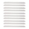 Miniatyrbillede 1 af 8: 10 stk. Binderygge i plast, spiralryg, 26 huller, kapacitet til 100 ark, strimmel til løse blade