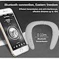 Pikkukuva 3 / 4: Kannettavat Bluetooth-kaiuttimet niskalenkillä, langattomat puettavat henkilökohtaiset kaiuttimet, harmaa