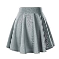 Miniatyrbillede 3 af 5: Udvidet mininederdel til kvinder - alsidig og strækbar, 6 størrelser, perfekt til sommerens afslappede outfits L Sort