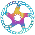 Miniatyrbild 3 av 8: Cykelskivbromsrotorer 6 spikar Cykeltillbehör för Mountain Bicycle Plating Färg203MM