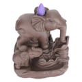 Miniatyrbillede 2 af 8: Tilbageflow Røgelse Brænder Elefant Form Vandfald Aromaterapi Holder Ornament Dekoration