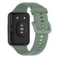 Miniatyrbild 3 av 8: Smart Watch Replacement Band Grå Grön Smart Watch Mjuk silikonrem för FIT2