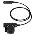 Miniatyrbillede 8 af 8: U94 PTT-adapterkabel 35,4 tommer Walkie Talkie Headset-forbindelseskabel Passer til Baofeng UV9R UV 9R Plus UV XR BF A58
